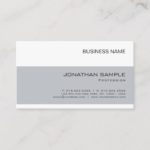 Create Your Own Elegant Company Simple Plain Business Card