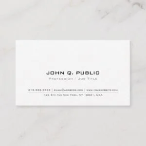 Create Your Own Minimalist Simple Modern Elegant Business Card
