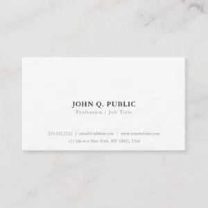 Create Your Own Minimalist Simple Modern Elegant Business Card