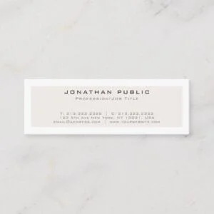Create Your Own Modern Elegant Minimalistic Design Mini Business Card