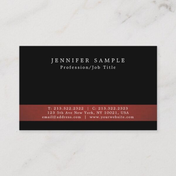 Create Your Own Modern Elegant Simple Design Business Card