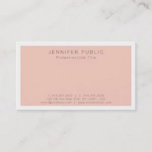Create Your Own Modern Simple Elegant Plain Business Card