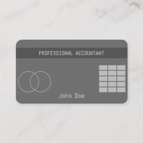"Credit Card Style Business Card No.19"