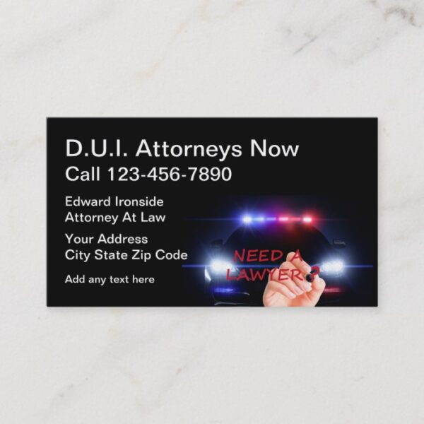 Criminal Defense Attorney Business Cards