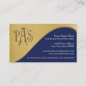 Custom Certified Public Accountant Business Taxes Business Card