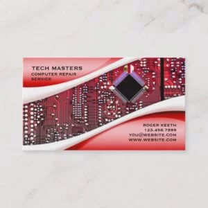 Custom Computer Repair Business Card