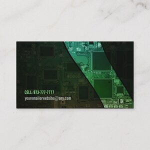 Customizable Computer Chip Business Cards