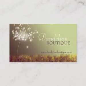 Dandelion Unique Fashion Salon Business Cards