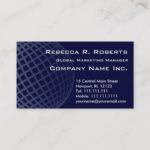 Dark Blue Globe International Marketing Corporate Business Card