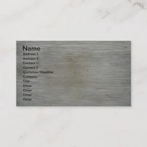 Designer Gray Barn Wood Grain Business Cards