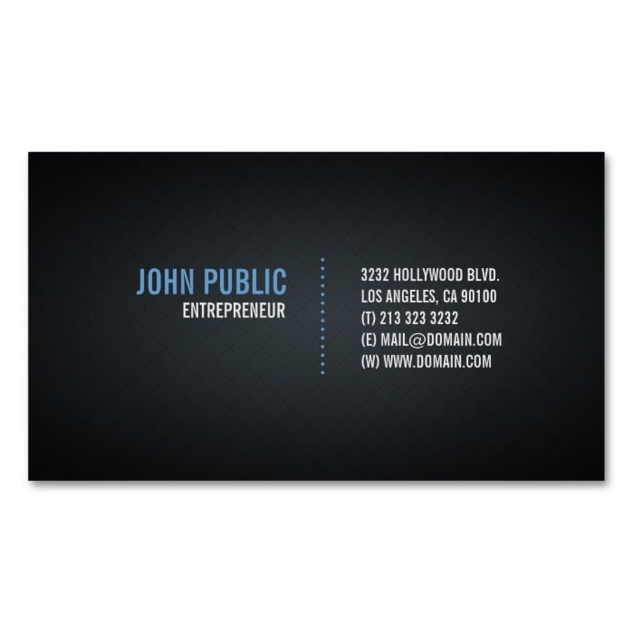 Diamond Tile Pattern Modern Black Design Magnetic Business Card