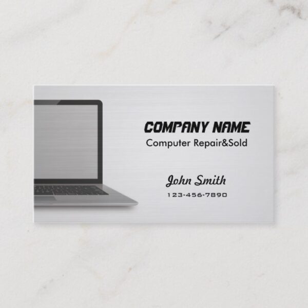 Digital Silver Computer Repair sold business cards