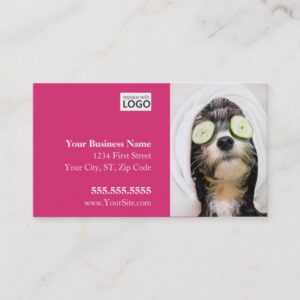 Dog Grooming Business Cards - Spa Design