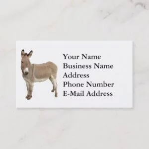 Donkey Photograph Design Business Card