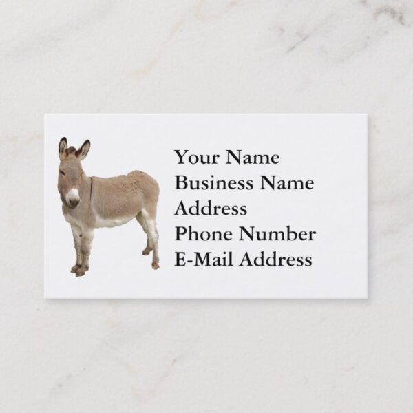 Donkey Photograph Design Business Card