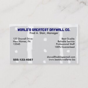 Drywall Business Card