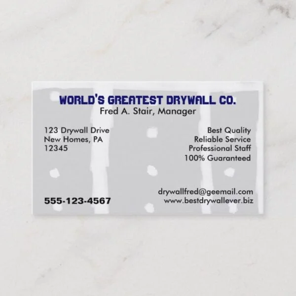 Drywall Business Card