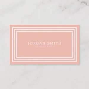 EDITABLE BACKGROUND COLOR with White Borders Business Card