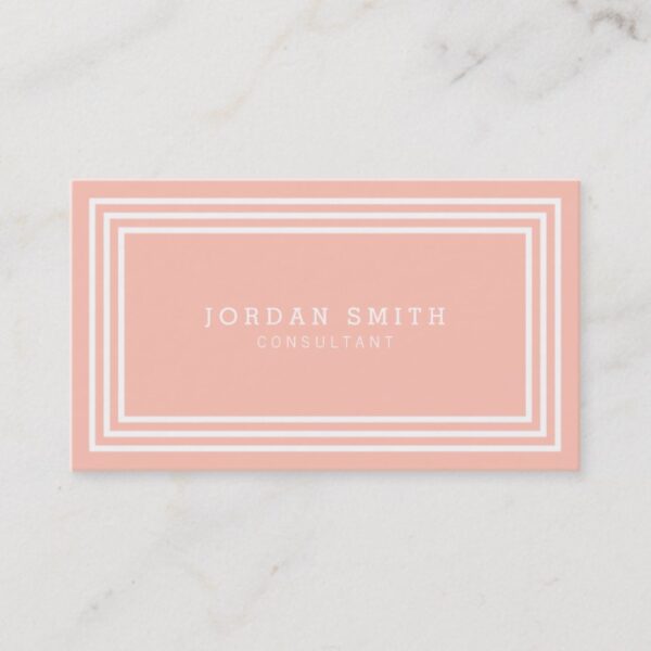 EDITABLE BACKGROUND COLOR with White Borders Business Card