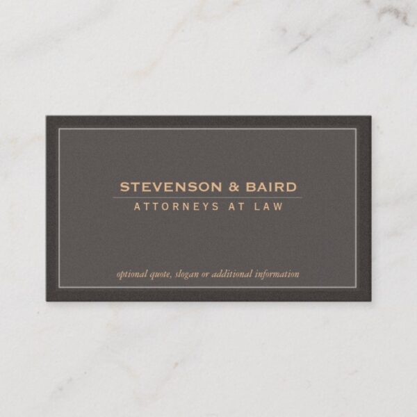 Elegant and Classic Corporate Professional Business Card