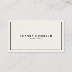 Elegant and Refined Luxury Boutique Black/Ivory II Business Card