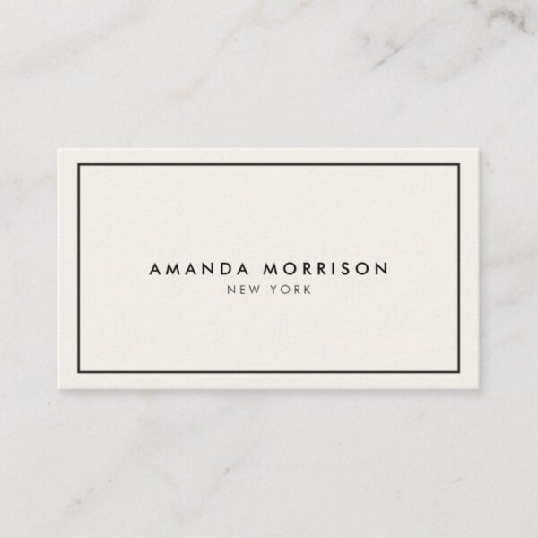 Elegant and Refined Luxury Boutique Black/Ivory II Business Card