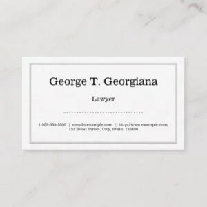 Elegant, Clean and Minimalistic With Line Border Business Card