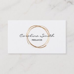 Elegant, Gold, Two-Sided Business Card