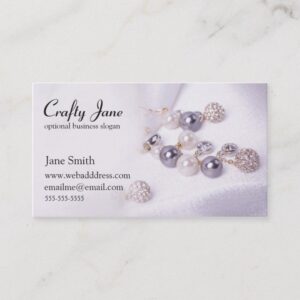 Elegant Jewelry Business Card Design Template