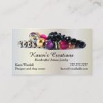 Elegant Jewelry or Jewellery Designer Maker Business Card