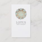 Elegant Lotus Women’s Fashion Boutique White Business Card