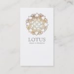 Elegant Lotus Women’s Fashion Boutique White Business Card