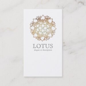 Elegant Lotus Women's Fashion Boutique White Business Card