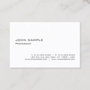 Elegant Minimalist Professional Design Simple Business Card