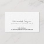 elegant minimalist professional luxe business card