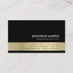 Elegant Modern Professional Creative Gold Look Business Card