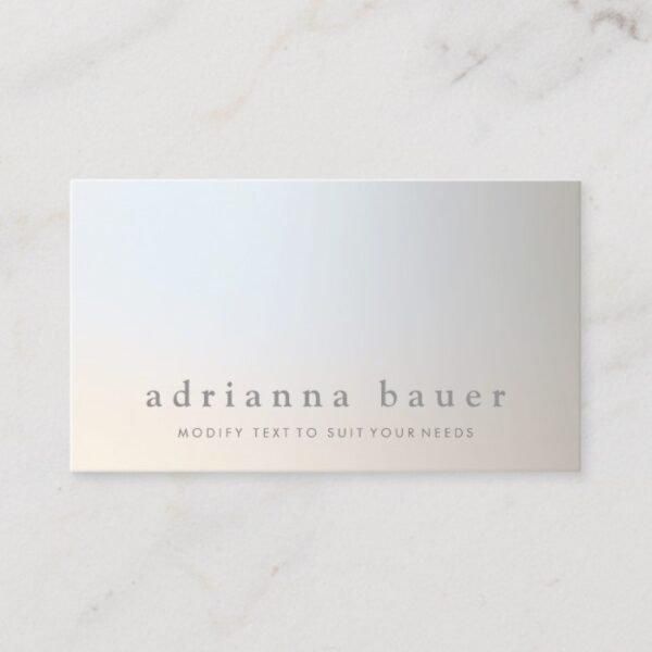 Elegant Modern Professional Luminous Taupe Gray Business Card