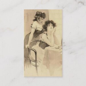 Elegant Vintage Beauty Salon Cosmetology Business Card