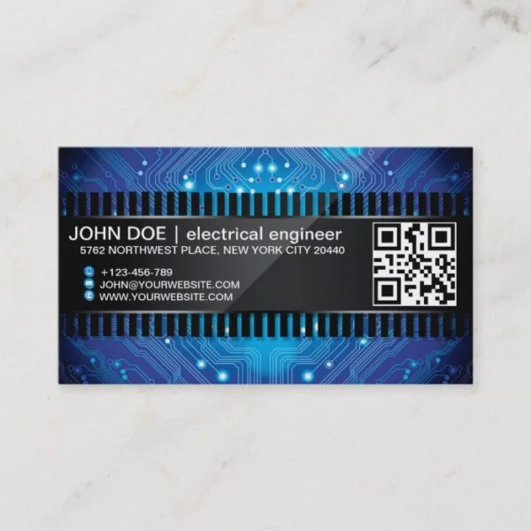 Eletronic Chip Style Business Card