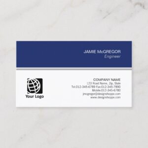 Engineer Technical Simple Minimal Professional Business Card