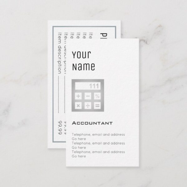 "Essential" Accountant Price Cards