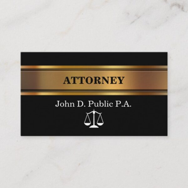 Extra Thick Attorney Business Cards