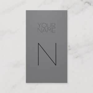 Fashion Gray Business Card