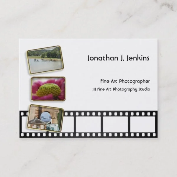 Film Strip and Frames Photography Business Cards