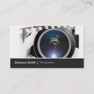 Film TV Photographer Cinematographer Camera Lens Business Card