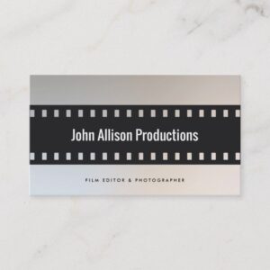 Filmstrip Filmmaker Cinematographer Business Card