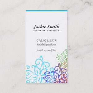 Floral Business Card design template