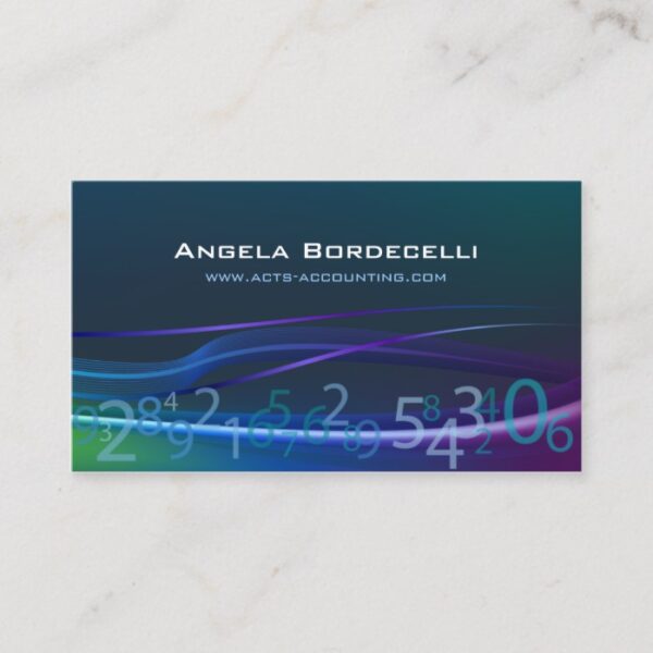 Flowing Numbers Accounting Business Card