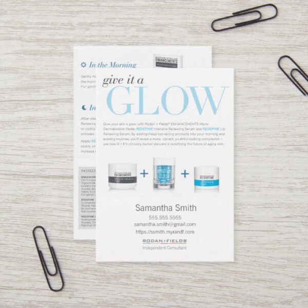 Give it a Glow Instruction Cards