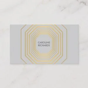 Glam Deco Jewelry Design Fashion Boutique No. 5 Business Card